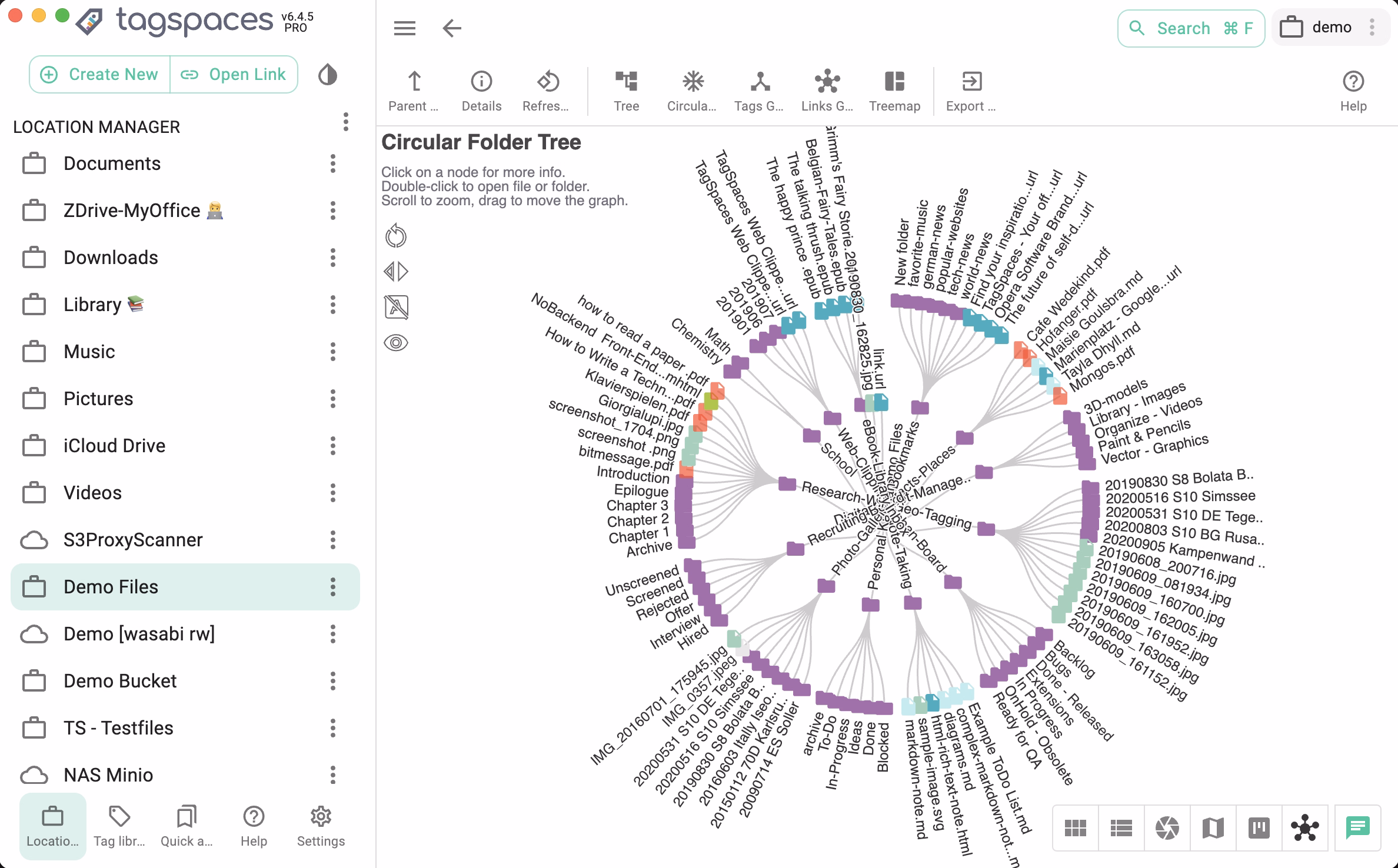 Visualize folder structures in the FolderViz perspective