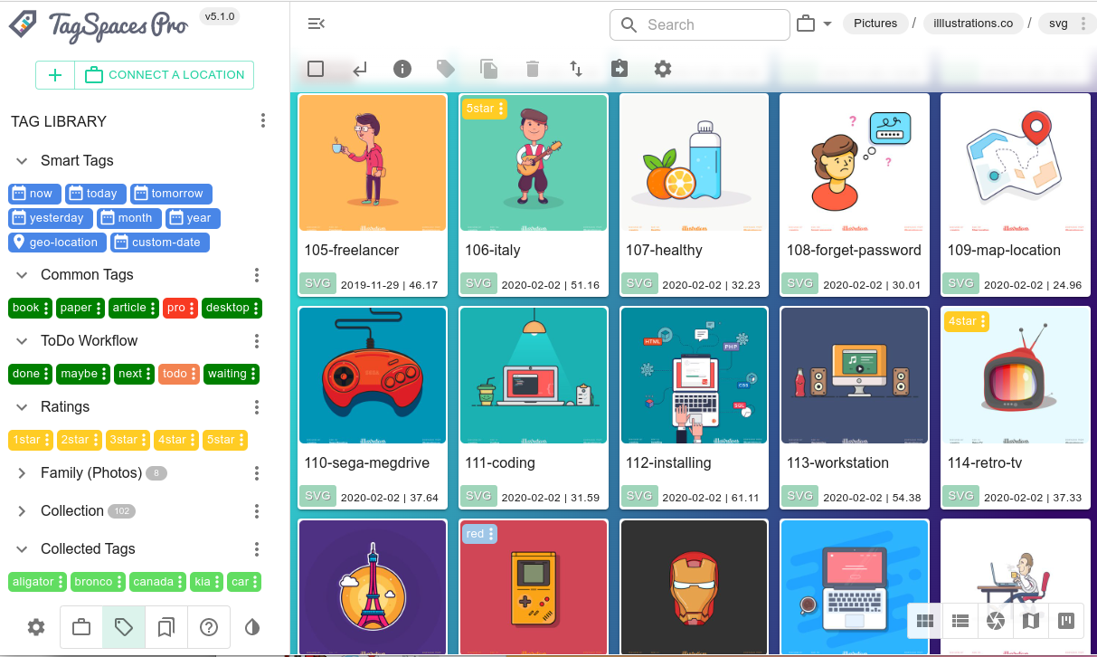 Screenshot of the markdown editor